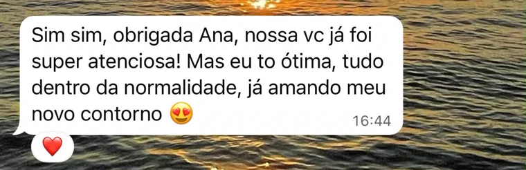 Depoimento de paciente da Dra. Ana Bettega